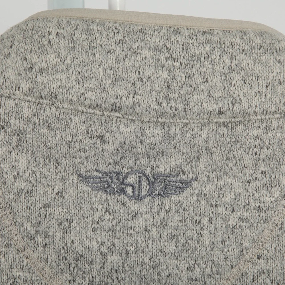 Straight Down Carmel Vest Womens XL Gray Fleece Soft Full Zip Pockets Golf - Picture 4 of 13